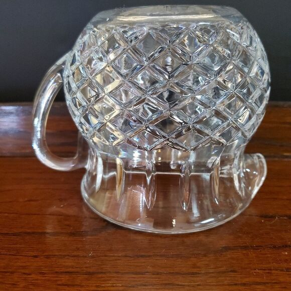 Heavy Leaded Cut Glass 5" Pitcher - Picture 7 of 10